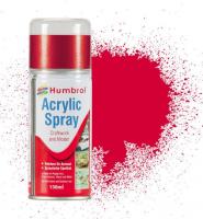 AD6019 Humbrol Number 19 150 ml acrylic paint gloss red aerosol